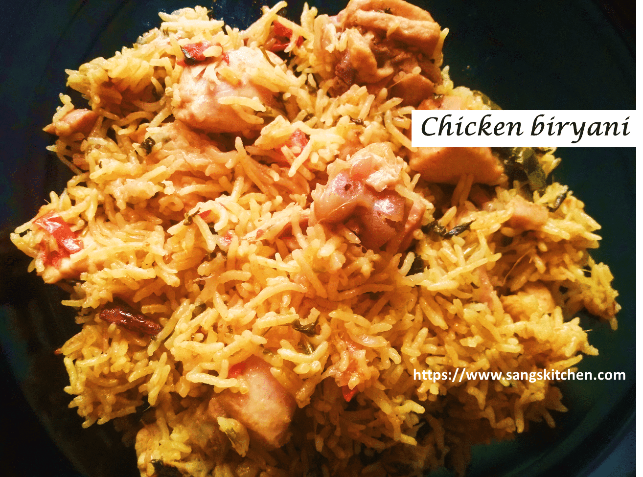 Chicken biryani in cooker Easy cooker chicken biryani with basmati rice