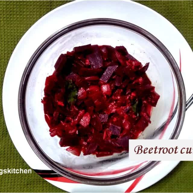 Beetroot curry Srilankan Beetroot curry recipe sangskitchen
