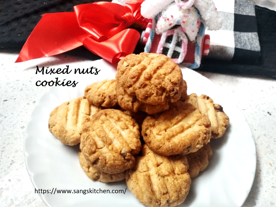 Mixed nuts cookies recipe Crispy cookies with nuts sangskitchen