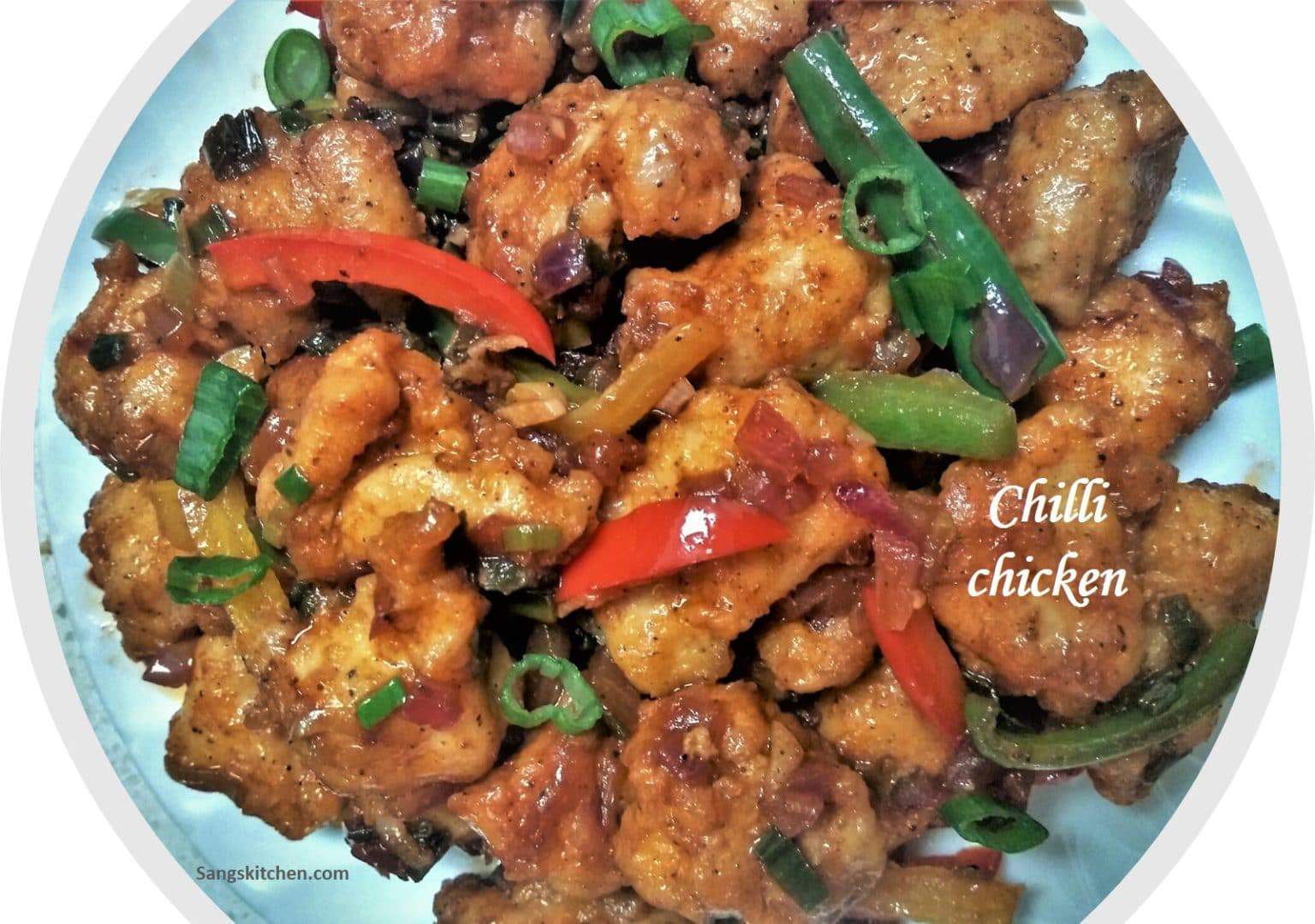 Chilli chicken recipe How to make Indo Chinese Chilli chicken